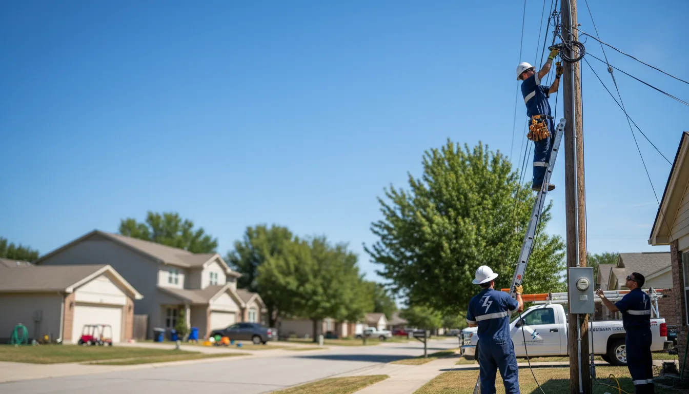 Residential electrician providing installation services in Ossian, IA